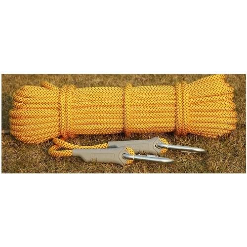 30--50M 2500KG 10.5MM fast declining rope rock climbing rescue belt sport harness, descending wire lifting sling