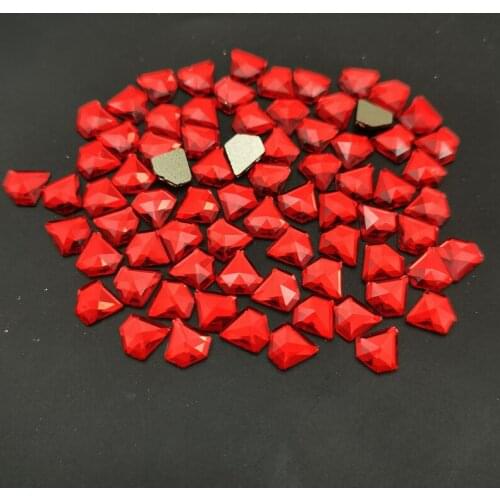 1440pcs/Pack Wholesale Red Glass Mulit Shape Rhinestones For Nail Art Decorations Drop Diamonds For Nails Accessories