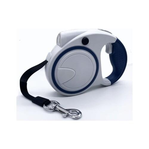 LED Flashlight Pet Dog Leash Retractable With Garbage Bag Dog Leash Adjustable Pet Outdoor Walking Training Leash For Large Dogs