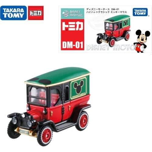 TAKARA TOMY TOMICA Disney Motors Works Pixar Cars Classic Vintage Car Mickey Mouse 1:55 Diecast Metal Alloy Model Toys DM-01