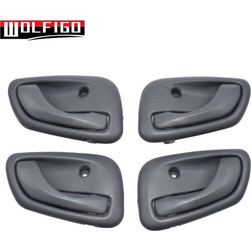 WOLFIGO New Inside Car Door Handles Left Right Front For 1999 2002001 2002 2003 2004 Chevy Tracker Dark Gray Color
