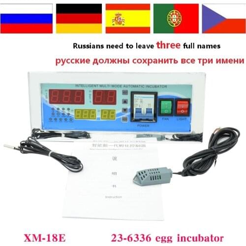 XM-18E full automatic egg incubator temperature humidity controller overseas warehouse free shipping