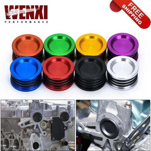 Camshaft Cam Shaft Seal Cover Cap Plug Triple O-Ring Aluminum Front Replacement For Honda Acura B D H F Series Engine Motor
