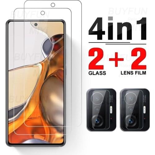 4IN1 Protective Glass for Xiaomi Mi 11T 10T 9T Pro Camera Lens Glass Xiomi Xaiomi Xiaome Xiaomy Mi11T Mi9T Mi10T Pro Phone Film