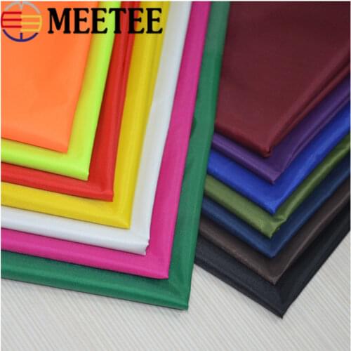 1/2Meters Meetee 150CM 190T PVC Taffeta Thin Waterproof Fabric for Outdoor Tent Rainproof Cloth Sewing Accessories