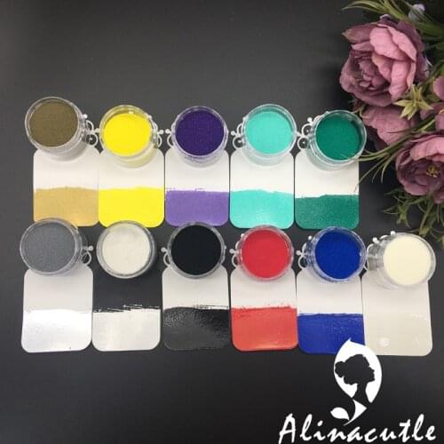 10g Each Jar Embossing Powder Pigment Stamping Powder Scrapbooking Handmade Card Craft Album Metallic Paint Emboss Powder