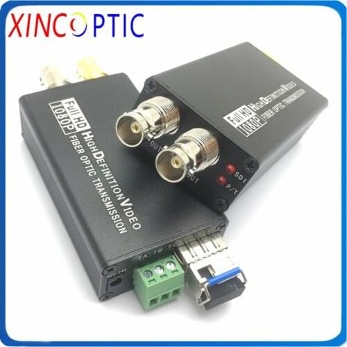 1Ch Forward Mini 3GSDI 1080P@60 Fiber Optic Video Transmitter and Receiver Transceiver Converter,SM BIDI 20KM LC SFP Module