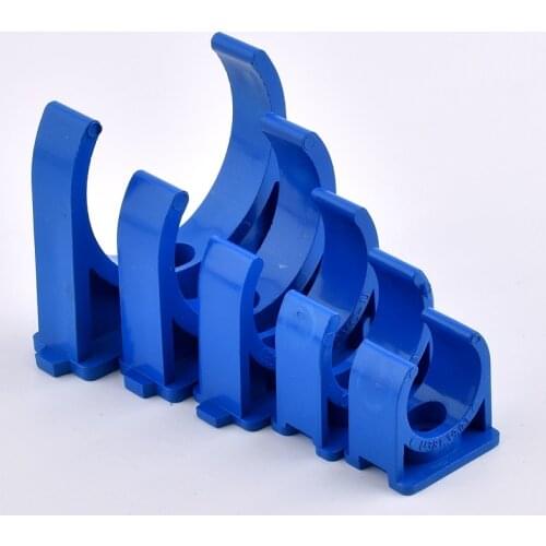 2~10 Pcs 20/25/32/40/50mm PVC Pipe Clamps Fixed Tube Aquarium Fish Tank Fitting Agricultural Irrigation Garden Pipe Support