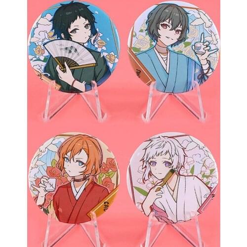 Bungo Stray Dogs Anime Cosplay Badge For Backpack Clothes Atsushi Brooch Pin Dazai Osamu Collection Badge