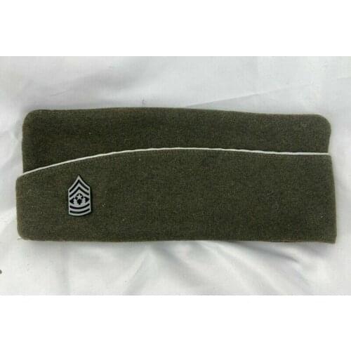 Ww2 Us Army OfficerS Garrison Cap Usmc Marine Corps Sergeant Major Rank Black armyshop2008