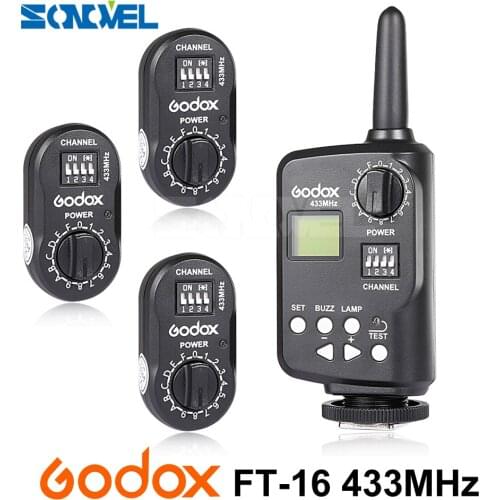 Godox FT-16 Wireless Transmitter Power Controller Trigger 3x Receiver for AD360 AD360II AD180 QT QS GT Camera Flash Speedlite
