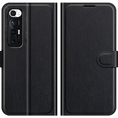 10pcs Flip Wallet Magnet Kickstand Case Litchi PU Leather Cover Card Slots For Xiaomi Mi 11 Ultra Note 10 Pro 10i 10S 10T Lite