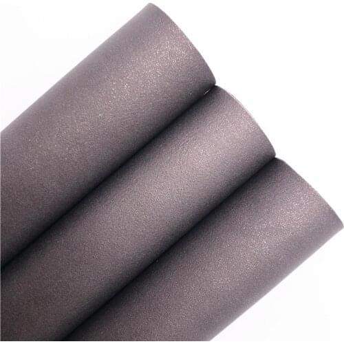 Black Glitter Synthetic Faux Leather Vinly Fabric Sheets with Felt Backing For DIY Bows 21X29CM 6S123C