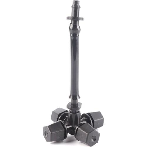 Irrigation Kits Black Atomized Sprinkler With 4/7mm Hose 4/7mm Connector Foggy Sprinkler Garden Irrigation 5/10/15/20/30/50sets