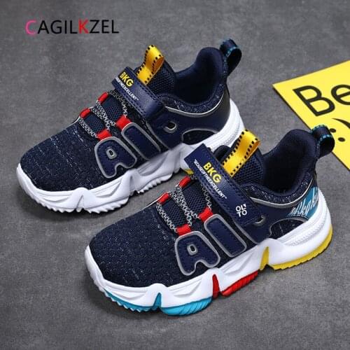 CAGILKZEL 2020 Autumn Children Sneakers Bretahble Mesh High Quality Sports Shoes For Boys Trainers Running Kids Shoes Boys