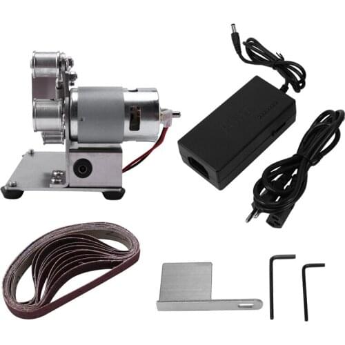 Multifunctional Mini Electric Belt Sander Grinder DIY Polishing Grinding Machine Cutter Edges Sharpener EU Plug