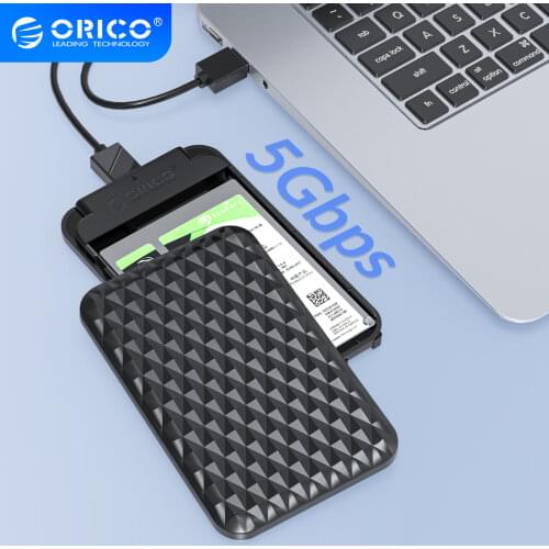 ORICO 2.5 Inch HDD Case SATA 3.0 to USB 3.0 5 Gbps 4TB HDD SSD Enclosure Support UASP HD External Hard Disk Box Black/White