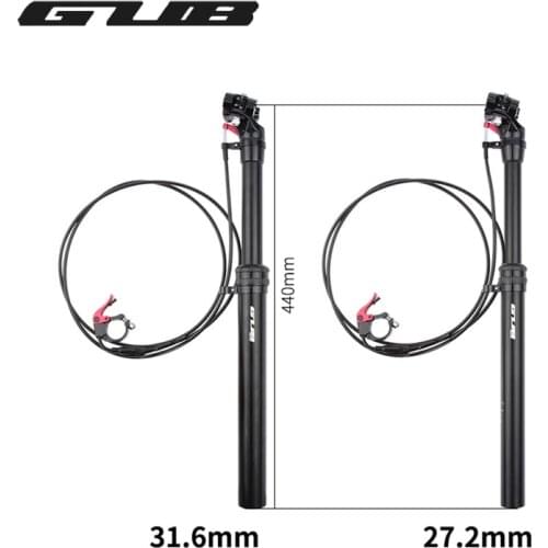 Bicycle Lift Seat Tube Adjustable Stroke 0-100mm Length 440mm Wire Control Cycling Seatpost For MTB Bike Accessory