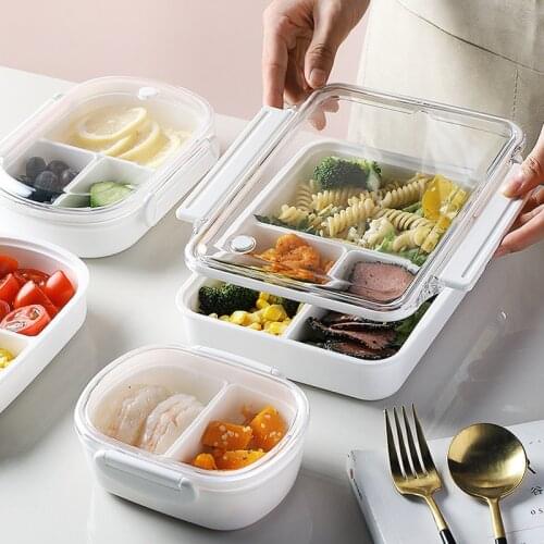 350/490/950ml Portable High Quality Lunch Box Three-point Box Bento Boxes Microwave Dinnerware Food Storage Container Foodbox