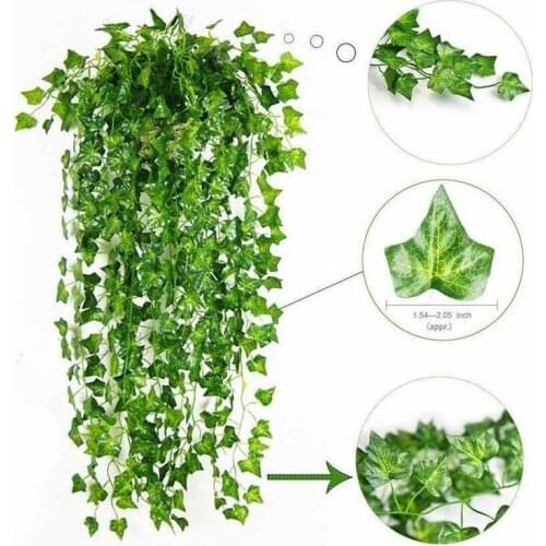 2.2m Festive & Party Supplies Artificial Plants Artificial Fake Ivy Leaves Garland Home Room Decoration Greenery Vines