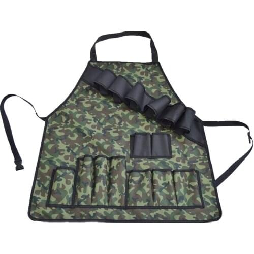 Professional BBQ Grill Apron with Tool Pockets and Beer Holder
