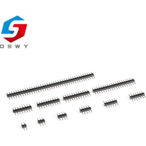 10PCS/Lot 2.0mm 40 Pin Male Single Row Pin Header Strip 1*40P 2mm Male Pin Header Connector Copper