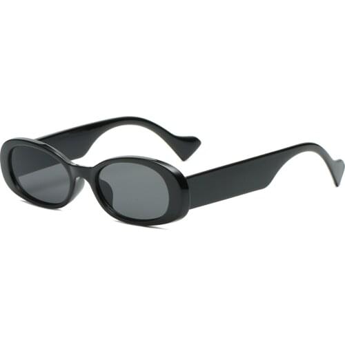 Veshion Small Oval Sunglasses for Women Black Beige Uv400 Male Retro Sun Glasses for Ladies Hot Sale 2021 Accessories Cheap