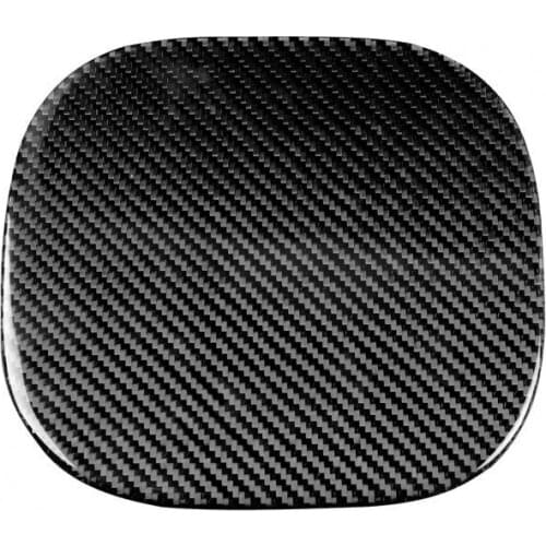 Fuel Tank Cap Trim Universal Self-adhesive Carbon Fiber Black Oil Tank Cap Decal for Infiniti FX 2009-2013 QX70 2014-up