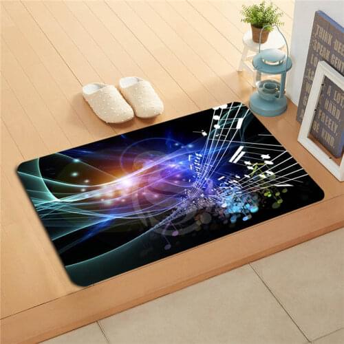 W530L3 Custom music notes Watercolor Painting Doormat Home Decor Door mat Floor Mat Bath Mats foot pad #F3