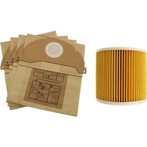 Replacement Dust Filter Bag for Karcher WD3 WD3200 WD3300 MV3 Vacuum Cleaner Spare Parts Accessories Hepa Filters Dust Bags