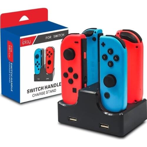 For Nintendo Switch 4/6 in 1 Charging Stand Station Controller Charger Dock for Nintend Switch Joy game Con and Pro Controllers