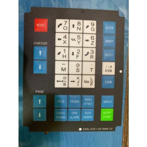 For FANUC operation panel button film A98L-0001-0518#M02 button mask