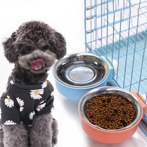 1PCS Pet Bowl Creative Lovely Fashion Hanging Design Pet Food Bowl Pet Feeder Bowl Dog Cat Feeder Water Food Bowl Product
