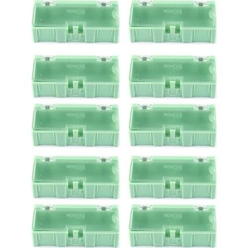 10pcs Small Tool Screw Object Electronic Component Parts Storage Box Lab Case SMT SMD Automatically Pops Up Patch Container Case