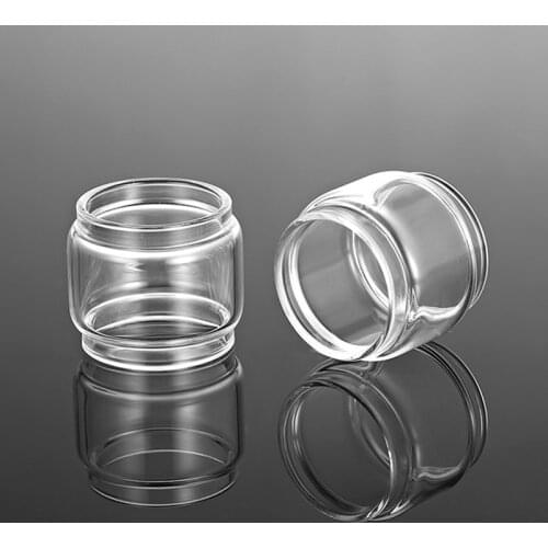 2pcs /lot ecig Replacement Bulb clear glass Tube For TFV mini v2 Free Max twister voopoo UFORCE T2 Falcon king cleito 120 zeus