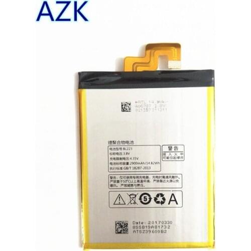 AZK 3.8V 2900mAh BL223 battery for Lenovo K920 VIBE Z2 PRO phone in stock+ Track Code