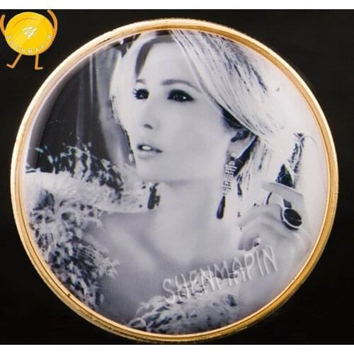 Ivanka Trump Commemorative Coin World Supermodel Sexy Gold Coins Collectibles President Trump Daughter Liberty Challenge Coin