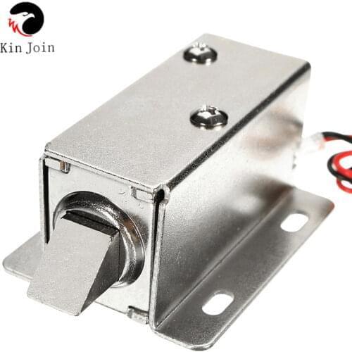 KINJOIN Miniature Intelligent Electronic Control Lock Gate 24V 0.8A Release Assembly Electromagnetic Door