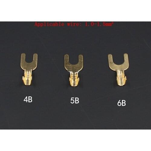 Fork connection terminal copper wiring lug u and Y cold terminal copper nose fork bare head lug