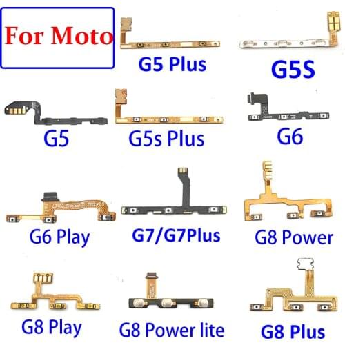 Power Switch On/Off Button Volume Key Button Flex Cable For Moto G4 G5 G5S G6 G7 Plus G8 Power Lite Play