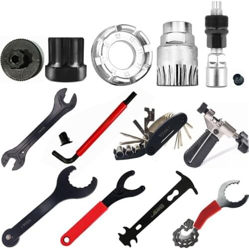 Mountain Bike Repair Tool Set Portable Bicycle Maintenance Tools Kit Chain Cutter Dismantling Wrench Combination Tools Kit