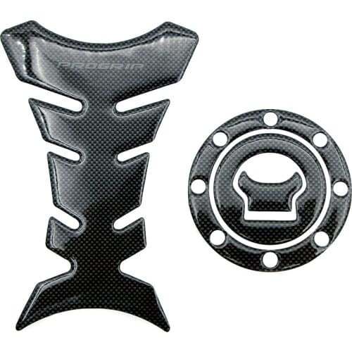 Motorcycle Fishbone Carbon Sticker＆Fuel Tank Gas Cap Cover Accessory Decal For Suzuki GSF GSR GSX GSXR 250 400 600 750 1200 1250