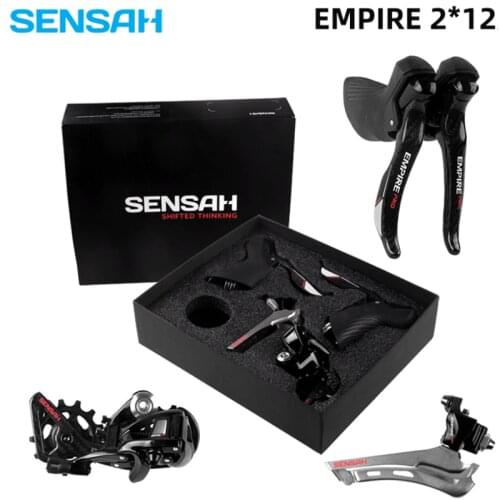 SENSAH EMPIRE PRO 2x12 Speed Road Bike Shifter Lever Rear Derailleur KMC Chain Cassette Flywheel Bicycle Groupset for 5800 R7000