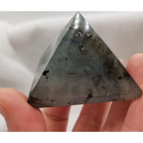NATURAL Labradorite Crystal PYRAMID quartz obelisk point Healing lucky Mascot