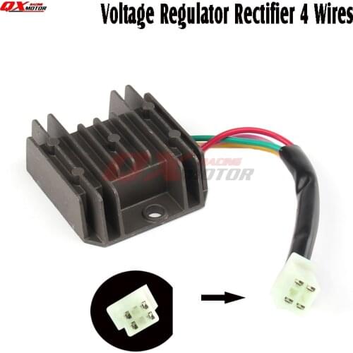 Voltage Regulator Rectifier 4 Wires ATV GY6 50 150cc FOR Motorcycle Boat Scooter