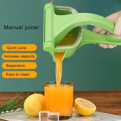 Manual Juice Squeezer Plastic Hand Pressure Juicer Pomegranate Orange Lemon Sugar Cane Juice Fresh Juice Kitchen Fruit Tool