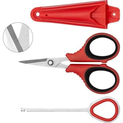 High-carbon Steel Three-in-one Fishing Scissor Hook, Fishing Line Scissors, Stainless Steel Fishing Box Accessories