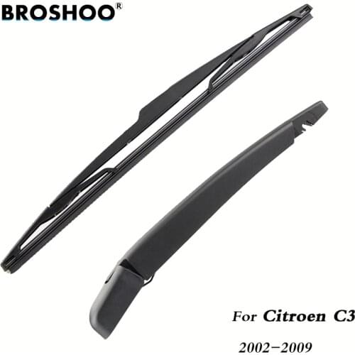 BROSHOO Car Rear Wiper Blades Back Windscreen Wiper Arm For Citroen C3 Hatchback (2002-2009) 355mm,Windshield Auto Styling