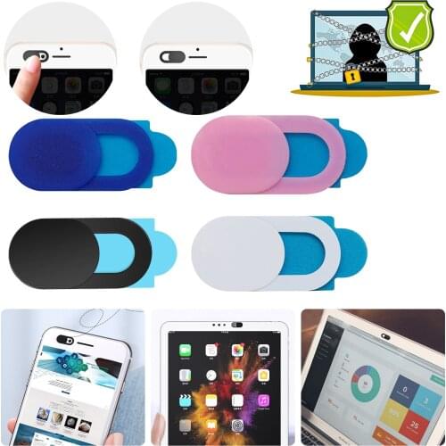 Universal Webcam Cover Mobile Phone Antispy Camera Cover for iPad Web Laptop PC Macbook Tablet Lens Privacy Protection Sticker