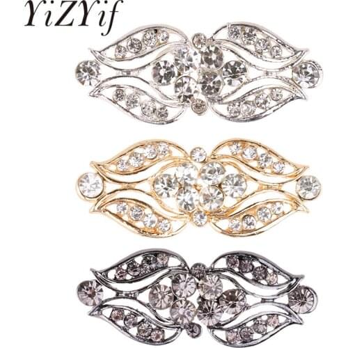 3 Pairs Vintage Cardigan Clips Shiny Crystal Cape Cloak Clasp Fasteners Cardigan Sweater Clips Blouse Skirt Dress Collar Clips